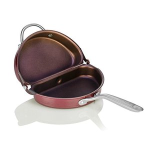 Techef - Frittata And Omelette Pan, Double Sided Folding Egg Pan