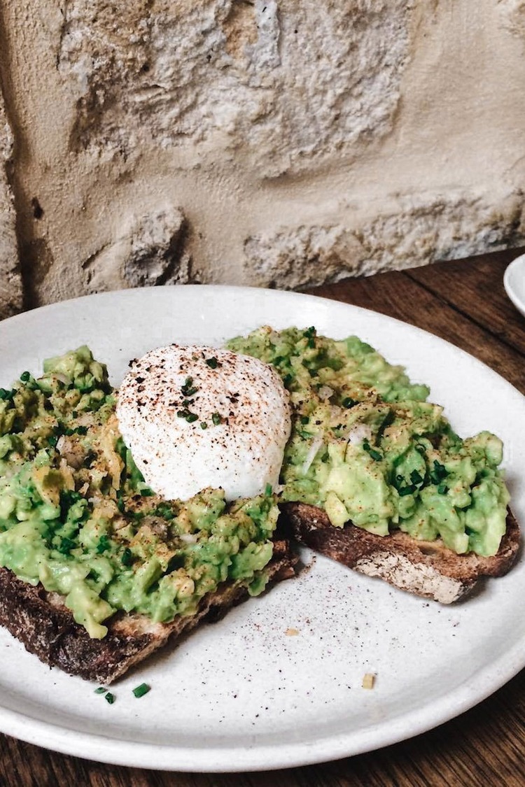 Eggs Recipe - Poached Eggs on Avocado Toast with Chives