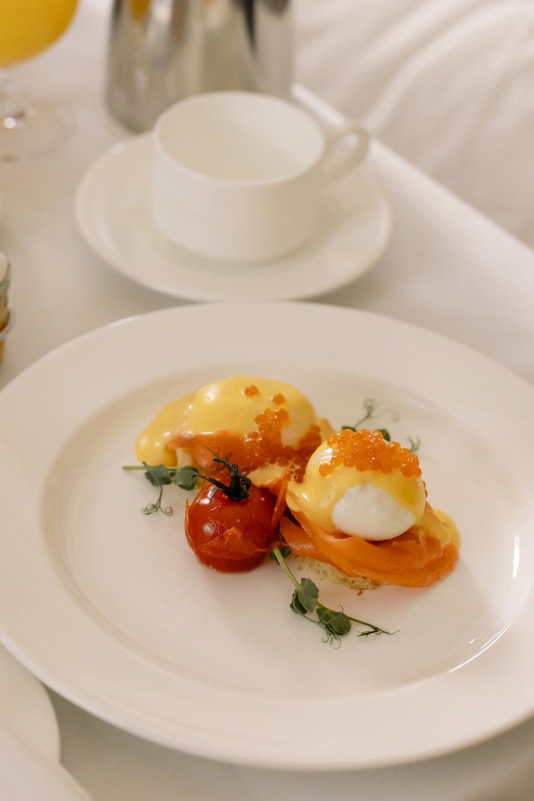Poached Eggs Breakfast with Salmon and Caviar - Poached Egg Recipe